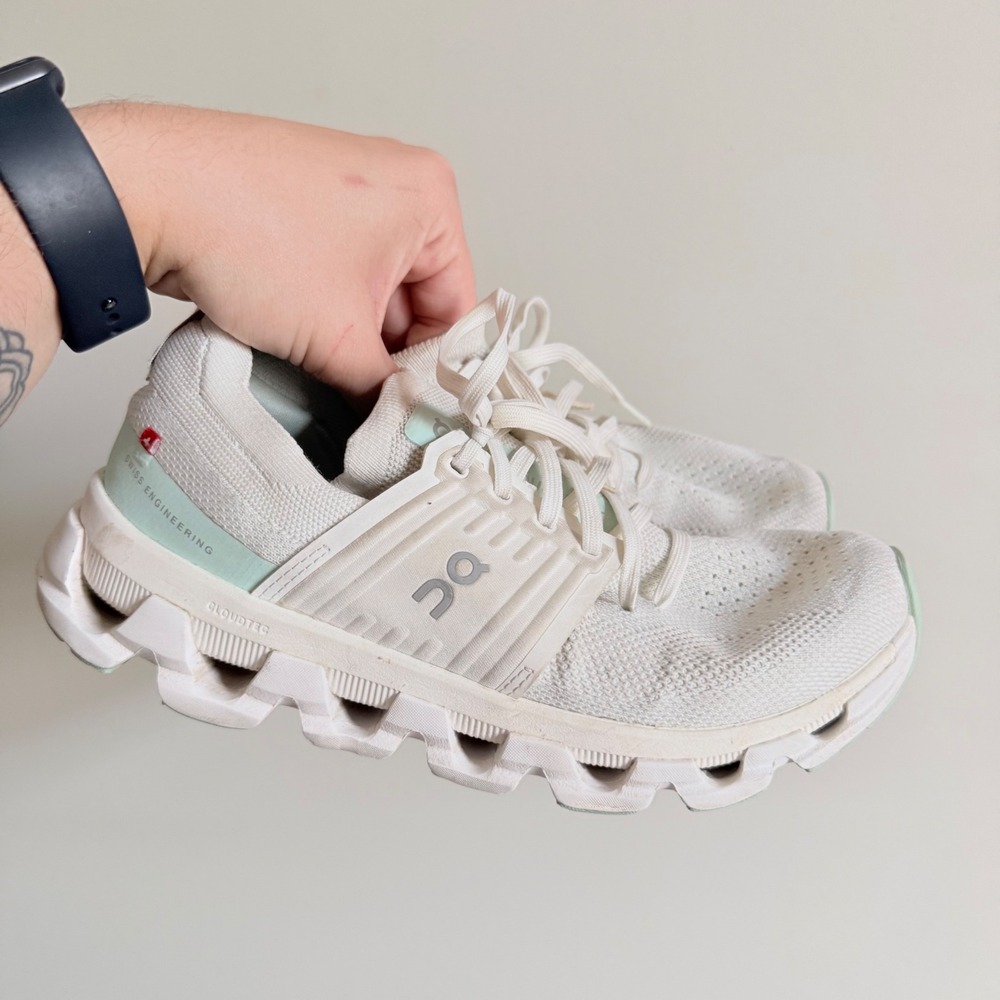 On Cloudswift Womens Running Shoes White Mint Green 3WD10451195 US 7.5